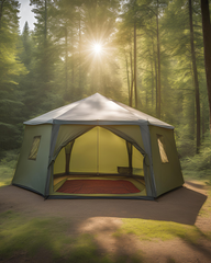 6 sided screen Gazebo tent